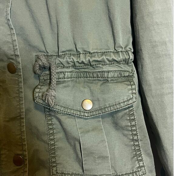 MUDD Military Style Cargo Jacket/Coat. Army Green/Olive/Khaki, Size S - Picture 5 of 8